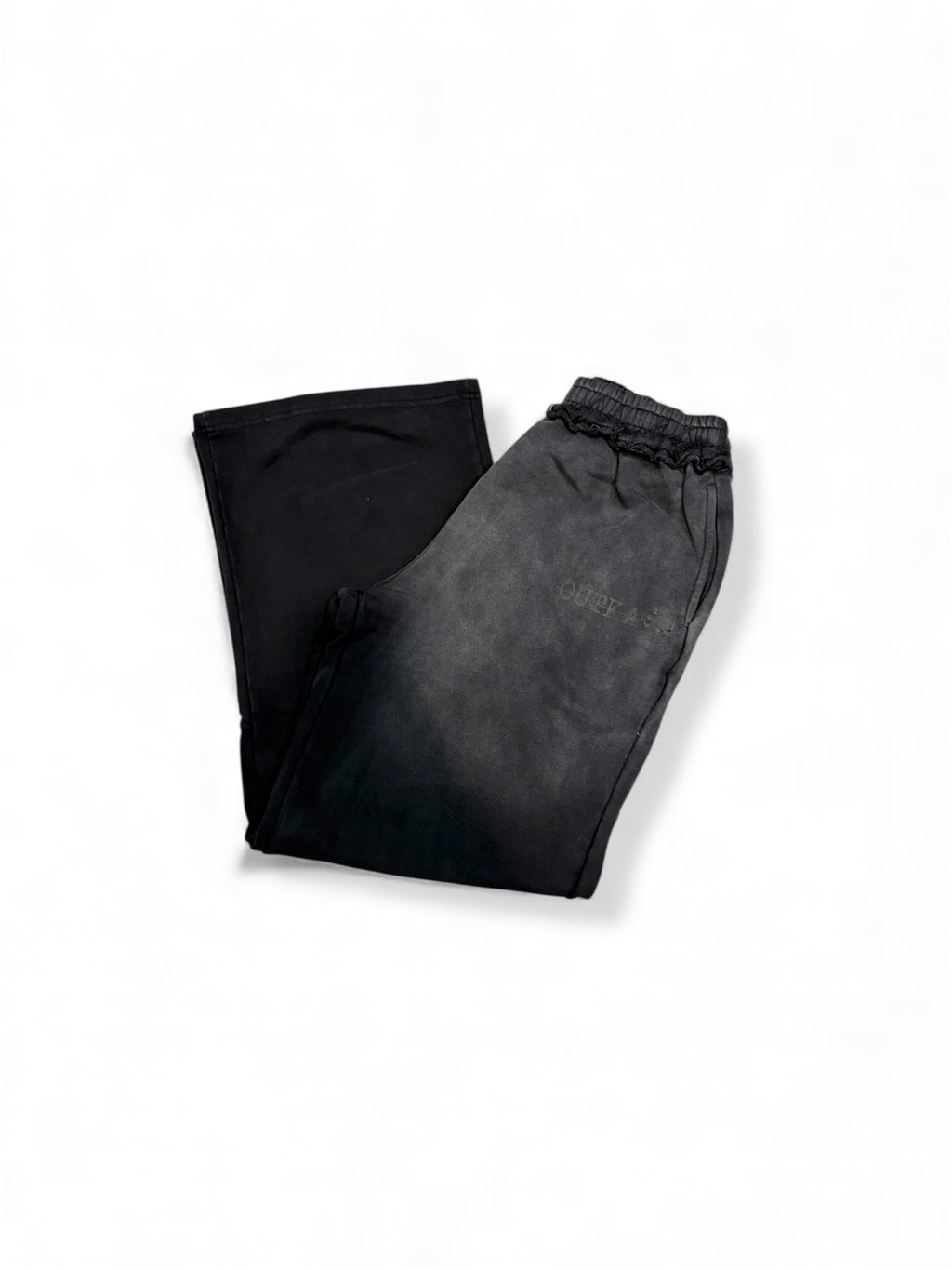 "SIXTEEN FOURTEEN" FADED BLACK SWEATPANTS
