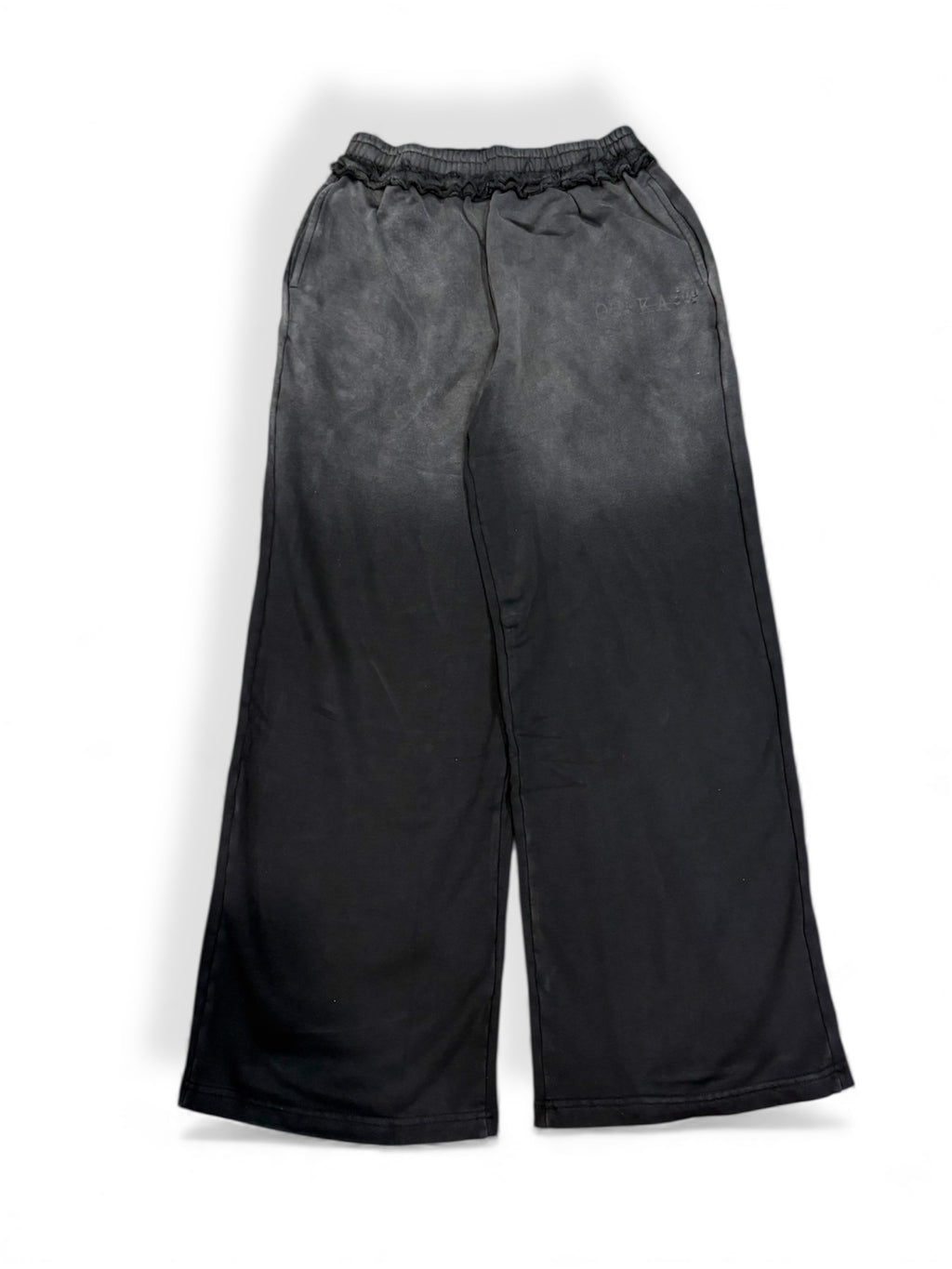 "SIXTEEN FOURTEEN" FADED BLACK SWEATPANTS