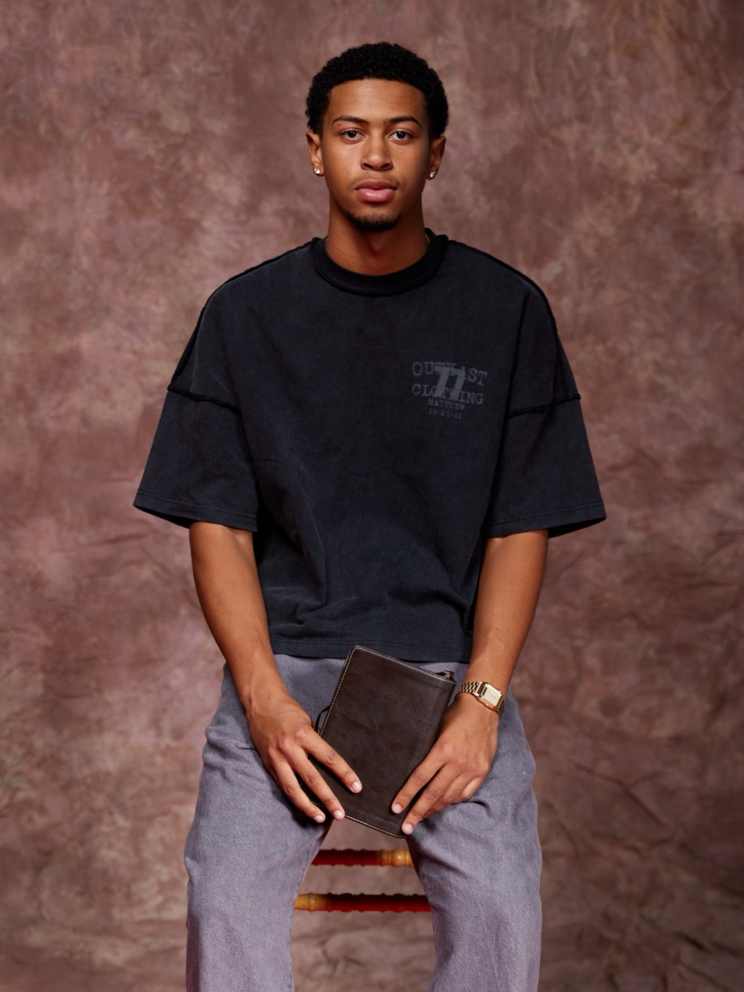 "SEVENTY SEVEN" CROPPED TEE